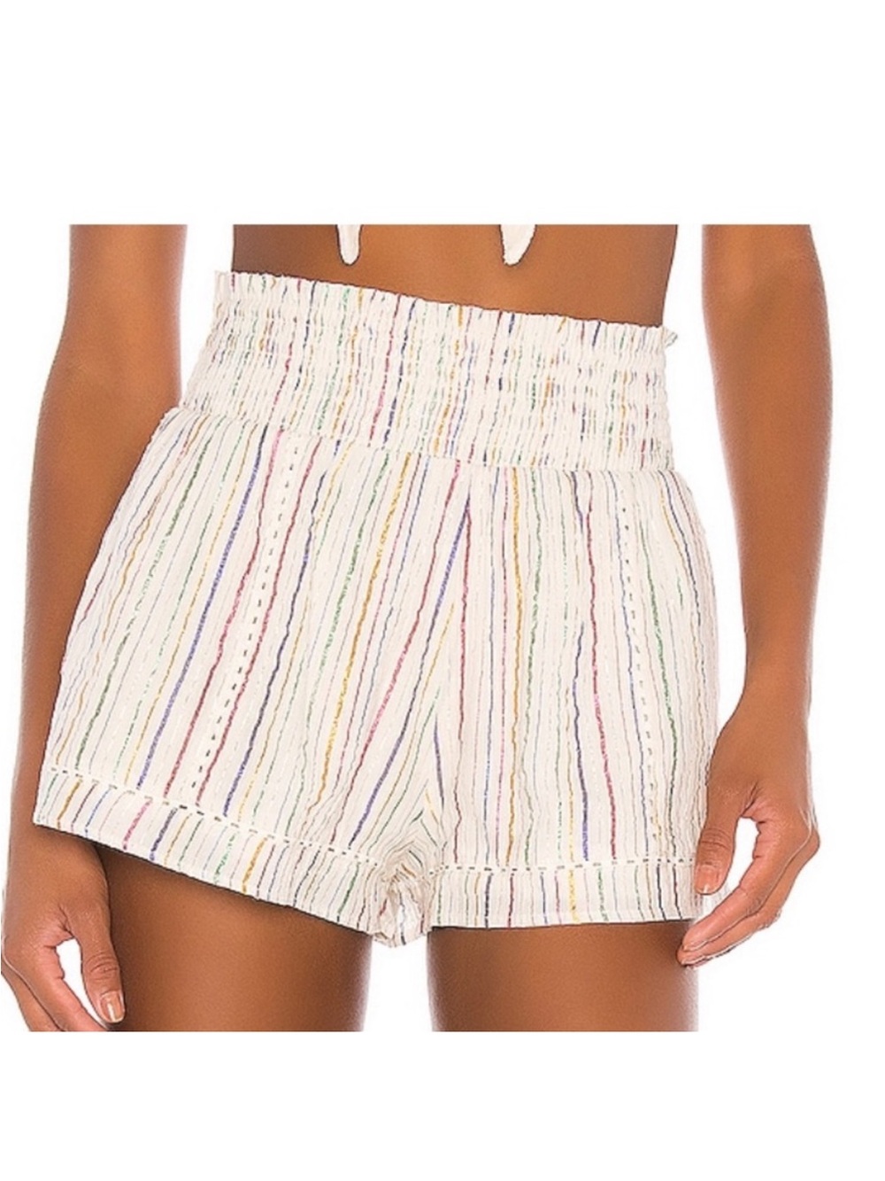 Tularosa Gabriella Short in Rainbow Stripe - XXS